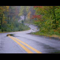Country road, wet, rainy, New England :: 12122RDSnewhampshirejpg