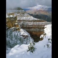 Grand Canyon National Park, Mather Pt. South Rim winter :: 4263eAZGCSwinterstormjpg