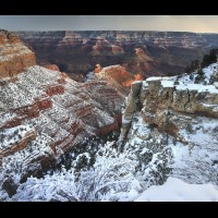 Grand Canyon National Park, South Rim winter, AZ, USA :: AZGCS40203-09wgrandcanyonCRPjpg