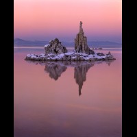 Mono Lake alpenglow, CA, USA :: 11590eCAMNOmonolaketwilightjpg