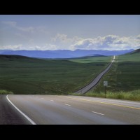 Highway, country road, Wyoming :: USA13420RDSwyomingjpg