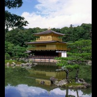 Kinkaku-Ju, Temple of the Golden Pavilion, Kyoto, Japan :: 13838-11JAKYOgoldenpavilionjpg