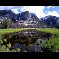 Yosemite Falls, Yosemite National Park, CA, USA :: 15431CAYOSyosemitefallsrefljpg