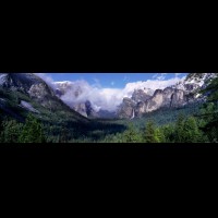 Yosemite National Park Panorama, Tunnel View  :: 15437wCAYOStunnelviewjpg