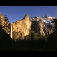 Yosemite National Park, Bridal Veil Falls,  CA, USA :: 15470CAYOSbridalveilfallsjpg