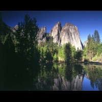 Yosemite National Park, Cathedral Rocks, CA, USA :: 15657CAYOScatheralrocksjpg