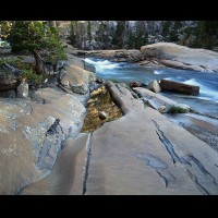 Yosemite National Park, Glen Aulin, Yosemite Wilderness :: 15782CAYOS6glacialpolishglenaulinjpg