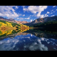 Trout Lake reflection, Colorado, USA :: 16817COSJMtroutlakejpg