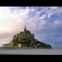 Le Mont St. Michel, Normandy, France :: 18595FRMSMmontstmichelmistjpg