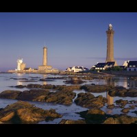 Eckmuhl Lighthouse, Point Penmarch, Brittany, France  :: 19602eLTHeckmuhlfrjpg