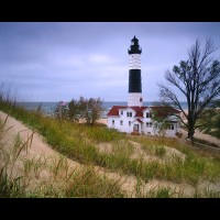 Big Sable Point Lighthouse, Lake Michigan, USA :: 20272eLTHbigsable,MI