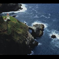Heceta Head Lighthouse, Oregon coast, USA :: 30046LTHaerial,hecetahead,or