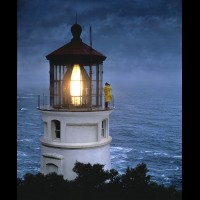 Heceta Head Lighthouse, Oregon coast, USA :: 30061LTHhecetaheadkeeper,or