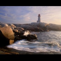 Peggys Cove Lighthouse, Nova Scotia, Canada  :: 30088LTHpeggyscovenovascotia
