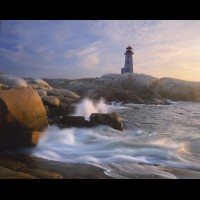 Peggys Cove Lighthouse, Nova Scotia, Canada  :: 30089LTHpeggyscovenovascotia