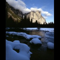 Yosemite National Park, El Capitan, CA, USA :: 3037CAYOSmercedrvrelcapitanjpg