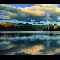 Little Molas Lake reflection, Colorado :: 7626wCOSJMlittlemolaslake1jpg