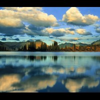 Little Molas Lake reflection, Colorado :: 7626wCOSJMlittlemolaslake2jpg