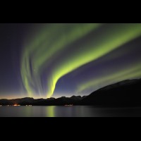 Aurora Borealis over Svolvaer, Norway :: AURauroraborealisno69174adjjpg