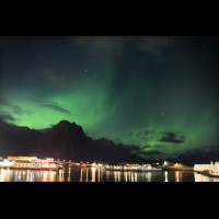 Aurora Borealis over Svolvaer, Norway :: AURsvolvaer69509adj3jpg
