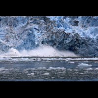 Calving, LeConte Glacier, Stikine River, Alaska :: GLCleconteglacierak70061jpg