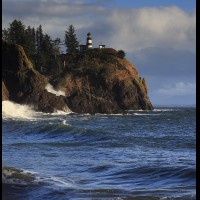 Cape Disappointment Lighthouse, Washington, USA :: LTHcapedisappointmentwa60388-9wjpg