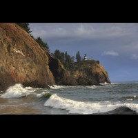 Cape Disappointment Lighthouse, Washington, USA :: LTHcapedisappoitmentwa60369jpg