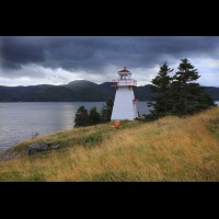 Woody Point Lighthouse, Gros Morne National Park, Newfoundland, Canada :: LTHwoodypointnlFLT48852jpg