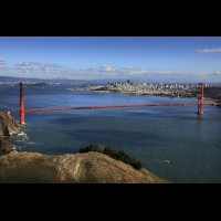 Golden Gate Bridge panorama, San Francisco, California, USA :: SFOggbskyline42544jpg